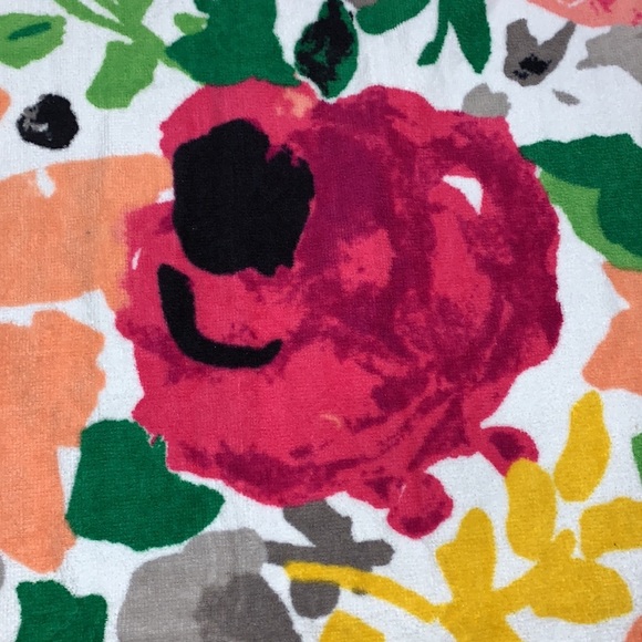 ♠️❤️kate spade New York 100% Cotton Oversized Beach Towel Beautiful Floral - Picture 5 of 15